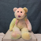 TY Beanie Buddy GROOVY the Bear 1999 | 14" Rainbow Tie-Dye | MWMT Mint Tags