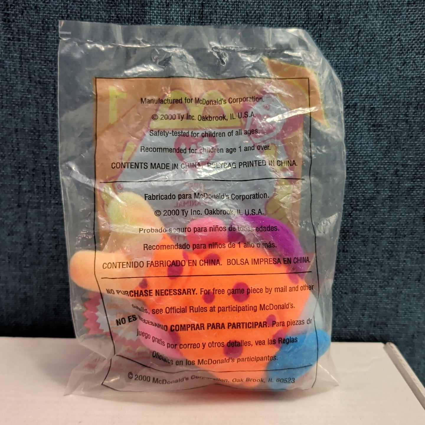 Ty McDonald’s Teenie Beanie Baby Lips the Fish #1 2000 Sealed New in Bag Vintage