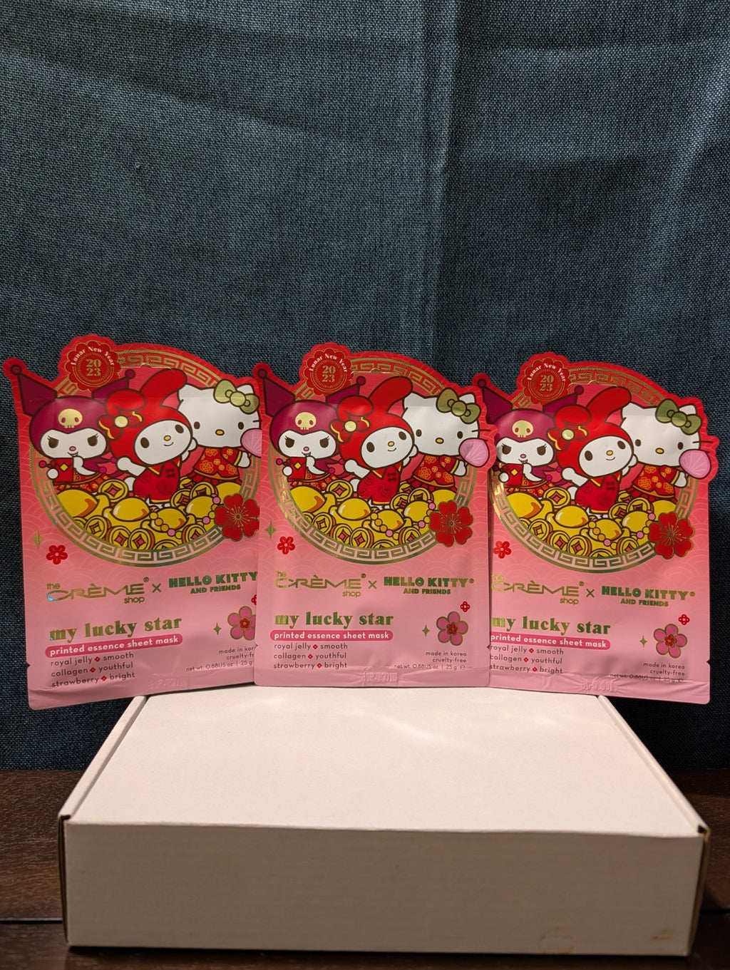 The Crème Shop x Hello Kitty Lunar New Year Sheet Masks (Set of 3)