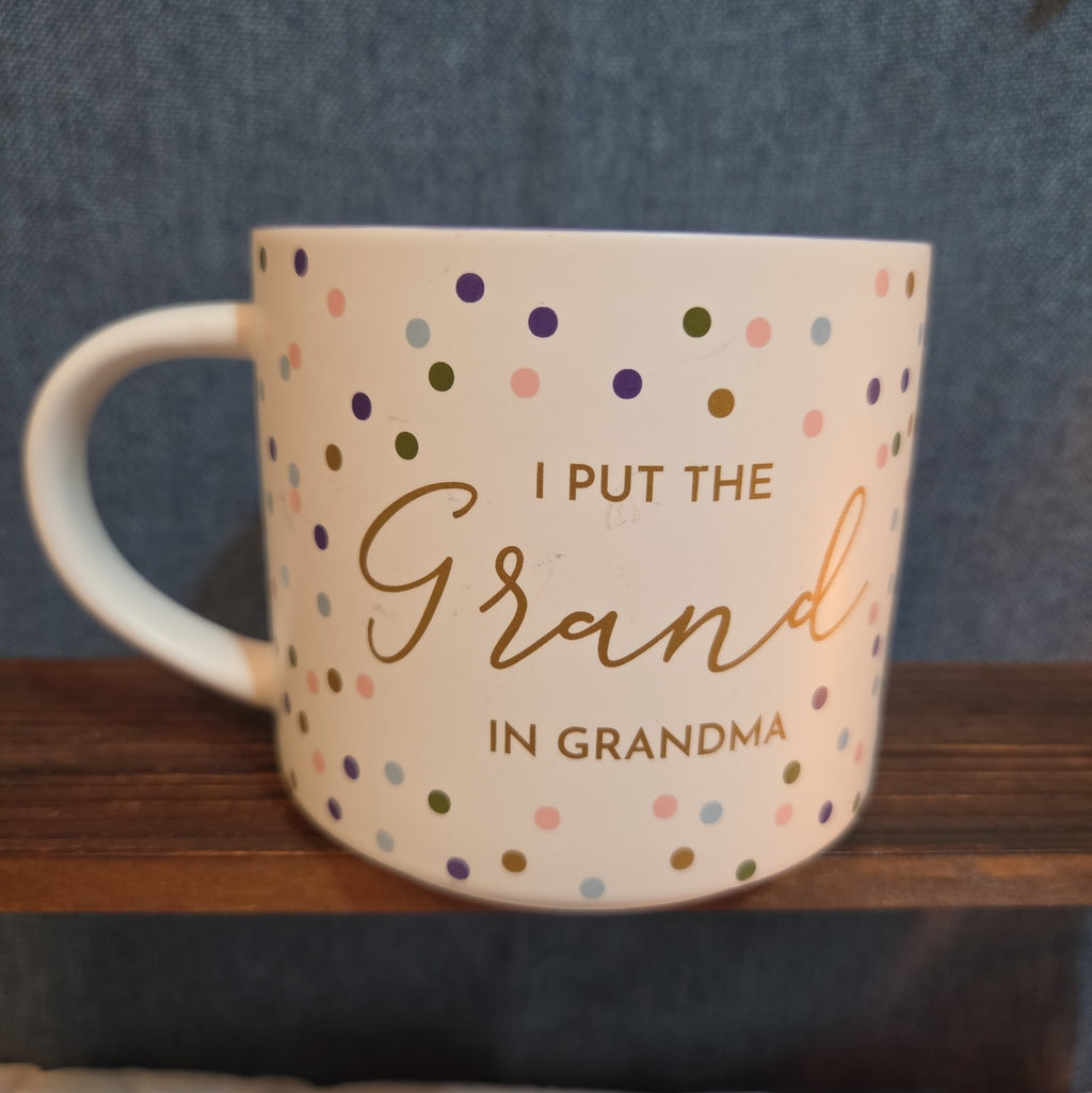 Threshold Grand In Grandma 16oz Stoneware Coffee Mug Dotted