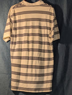 Vintage 90s Polo Ralph Lauren Shirt Men's Large Cream Navy Stripe 