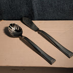 Hampton Silversmiths PORTFOLIO Sugar Spoon & Butter Knife Set | Glossy 208