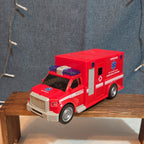 Unbranded Fire Rescue Ambulance Truck Lot 5 Plastic Toy Vehicles