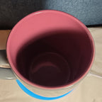 Disney Parks Stitch Loyal Brave Grey Ceramic Mug Pink Inside