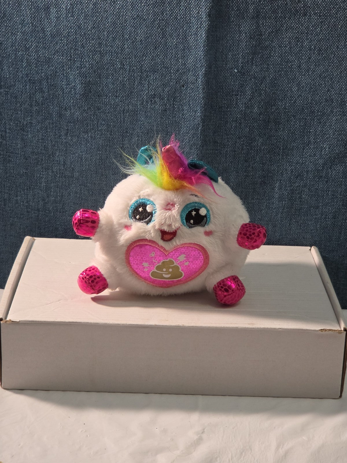 ZURU Rainbocorn Sparkle Heart 4" Plush Bowberry Bunnycorn Poop Emoji