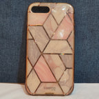 i-Blason Cosmo iPhone 7 Plus 8 Plus Case Pink Marble Rose Gold
