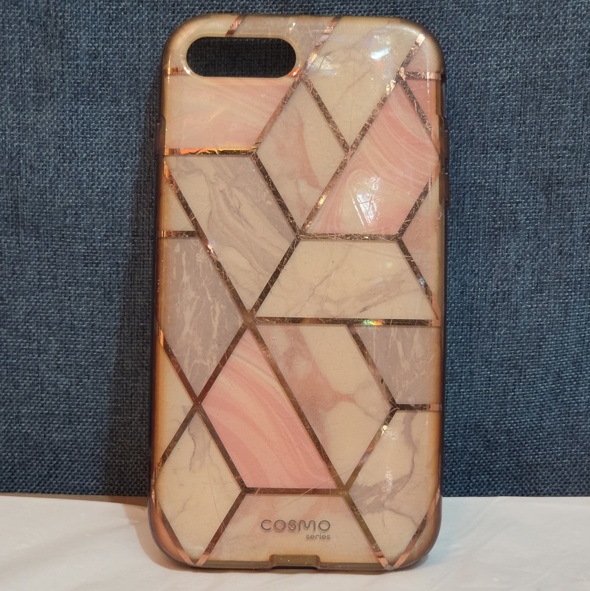 i-Blason Cosmo iPhone 7 Plus 8 Plus Case Pink Marble Rose Gold
