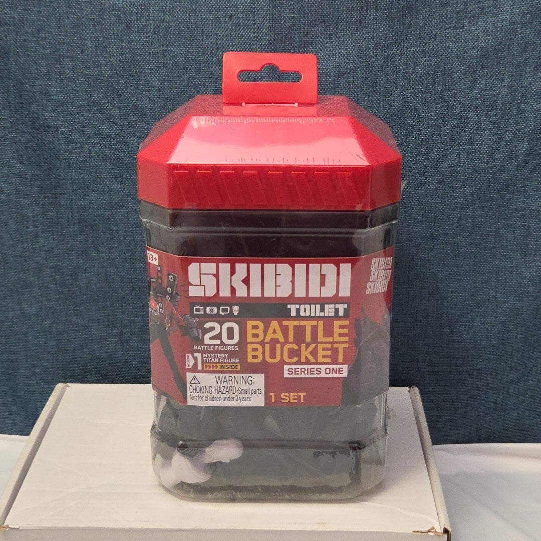 Skibidi Toilet Battle Bucket Series 1 New Sealed 20 Figures Mystery Titan NIB