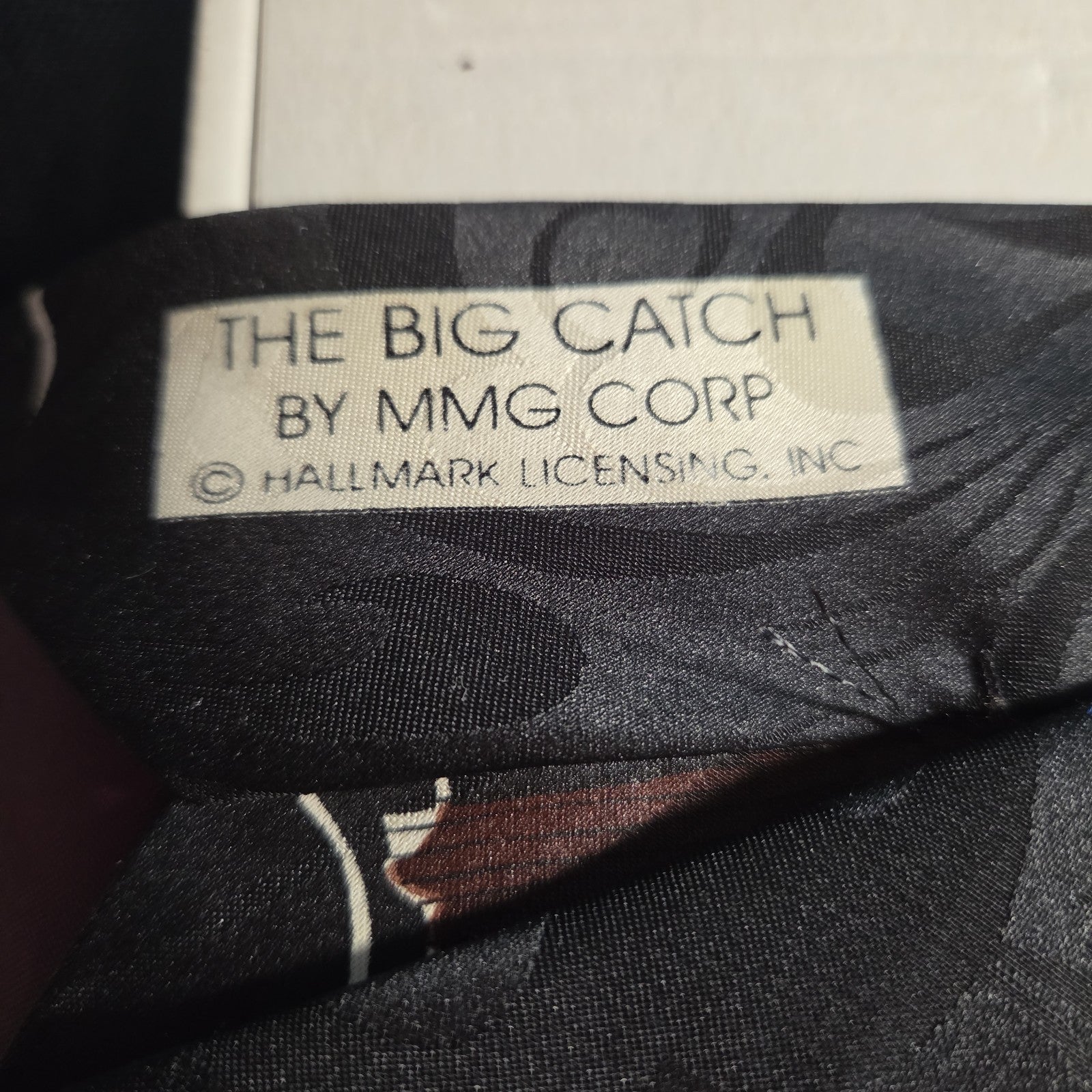 Vintage 90s Hallmark Fishing Tie The Big Catch SpecialTies Men Novelty Polyester