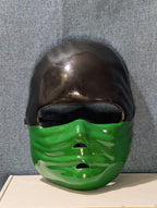 Kids Ninja Mask Green & Black Halloween Costume Accessory Dress Up Half Mask