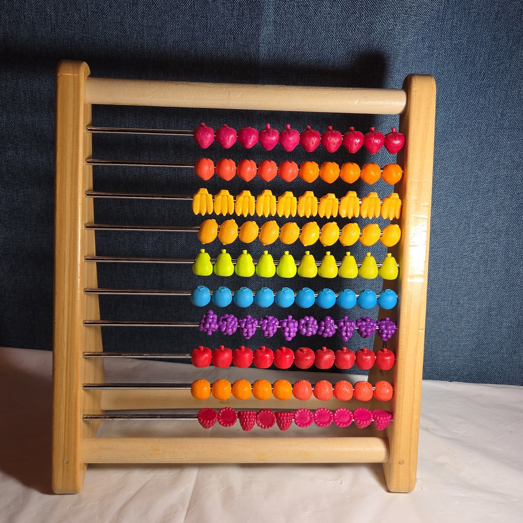 B. Toys Wooden Fruit Abacus Colorful Counting Frame