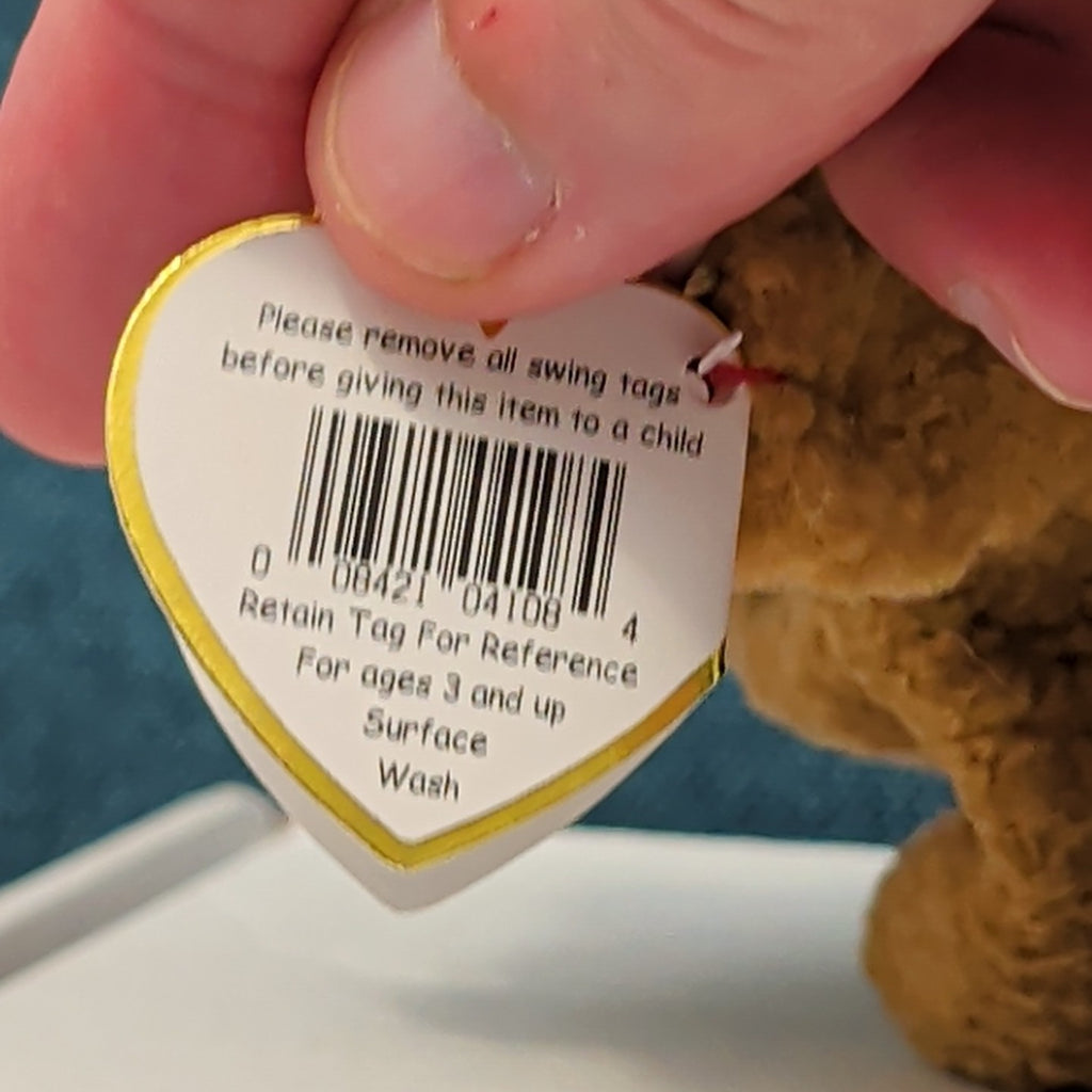 TY Beanie Baby TUFFY Terrier Dog 1996 | MWMT Mint Tags | Fareham Hants Star 6.5"
