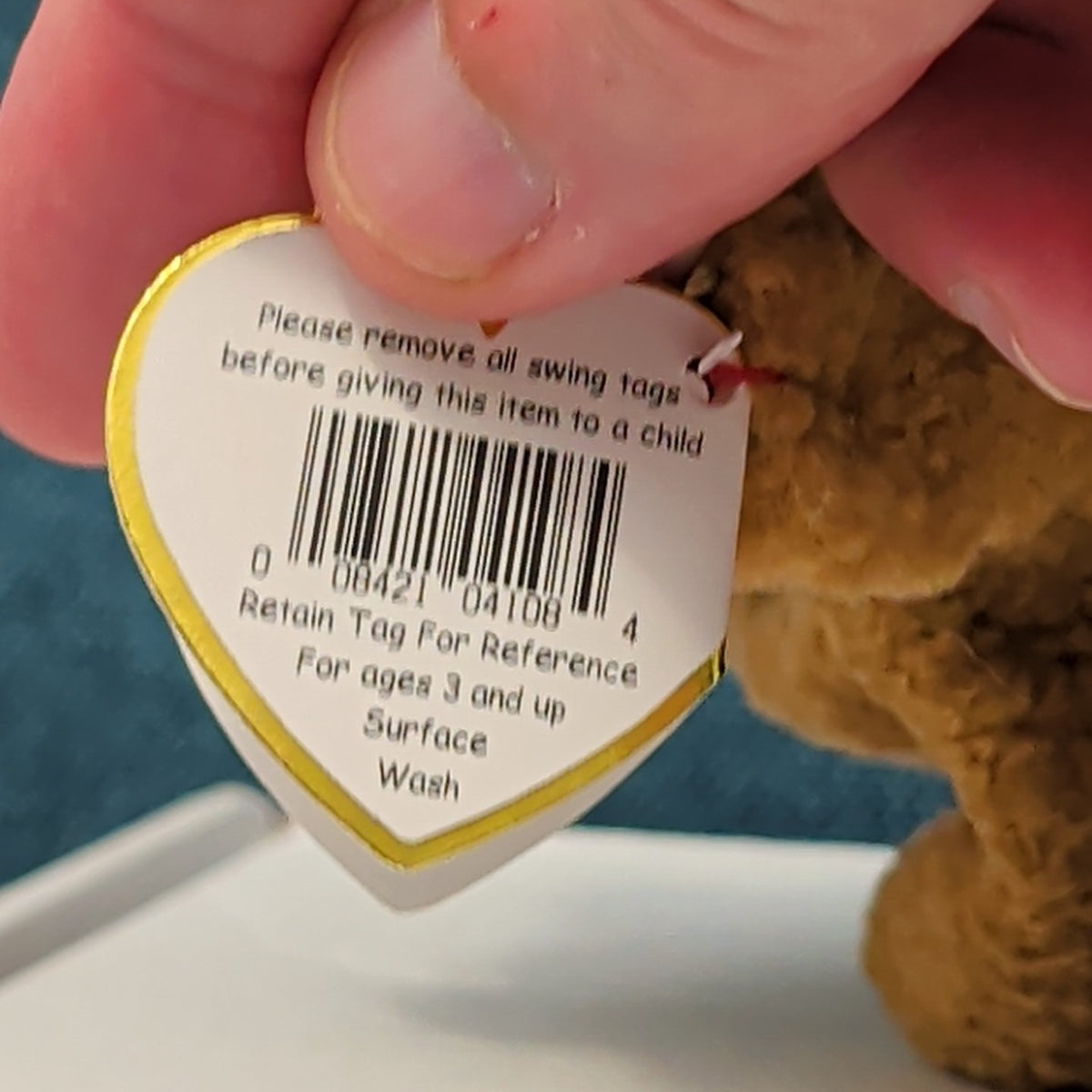 TY Beanie Baby TUFFY Terrier Dog 1996 | MWMT Mint Tags | Fareham Hants Star 6.5"
