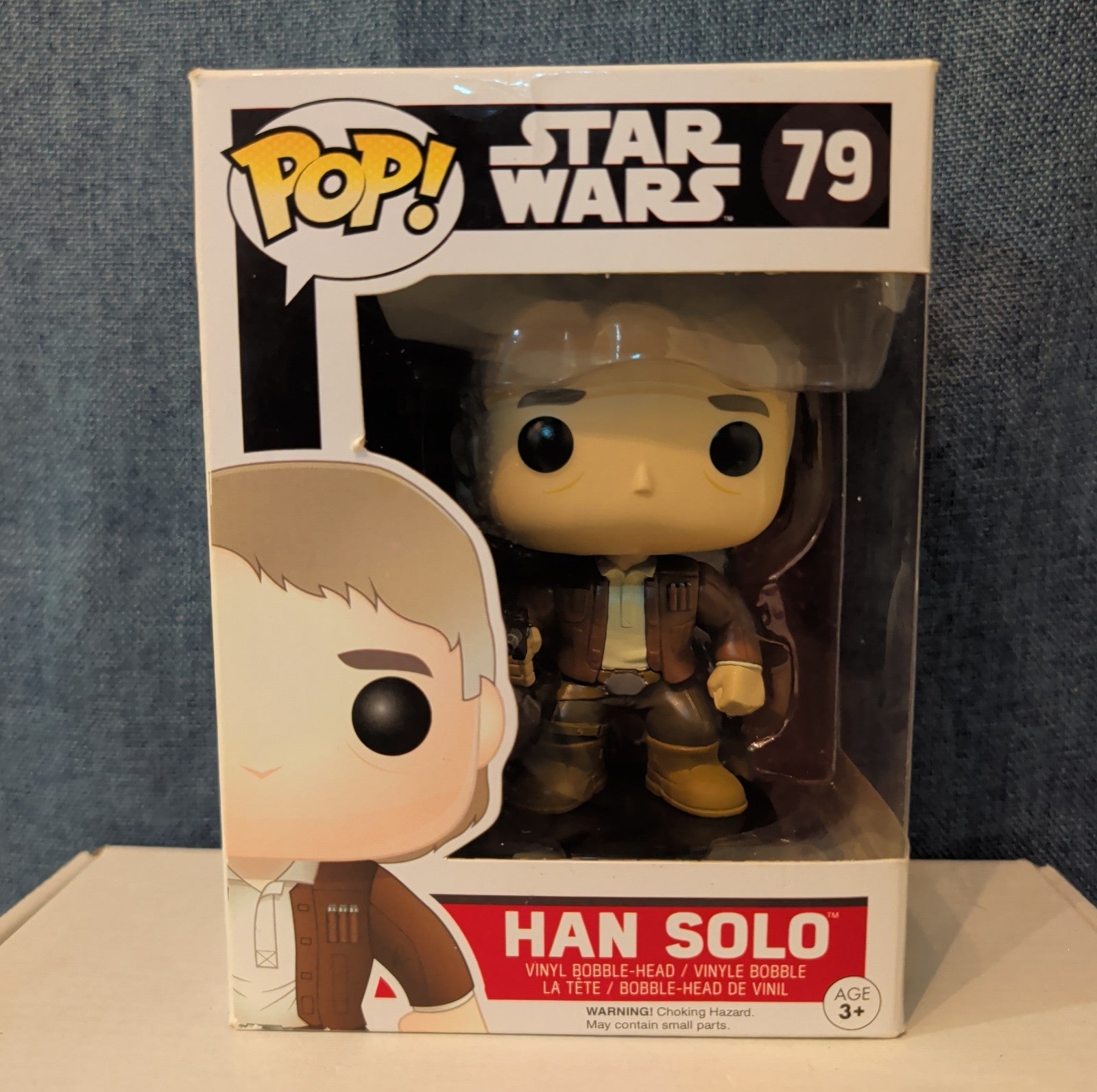 Funko POP! Star Wars Han Solo #79 Force Awakens Vinyl in Box with Protector