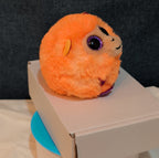 Ty Puffies Coconut The Monkey Plush Toy Orange 3" Glitter Eyes 2021 MWMT