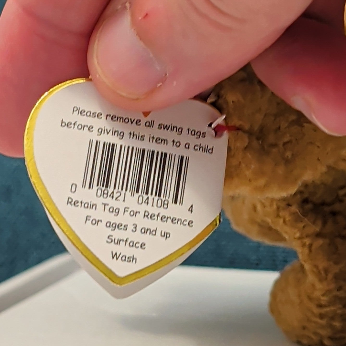 TY Beanie Baby TUFFY Terrier Dog 1996 | MWMT Mint Tags | Fareham Hants Star 6.5"