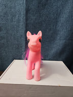 Pink Pegasus Pony Toy | 4.5"  MLP Style "Fakie" Figure | Magenta Hair