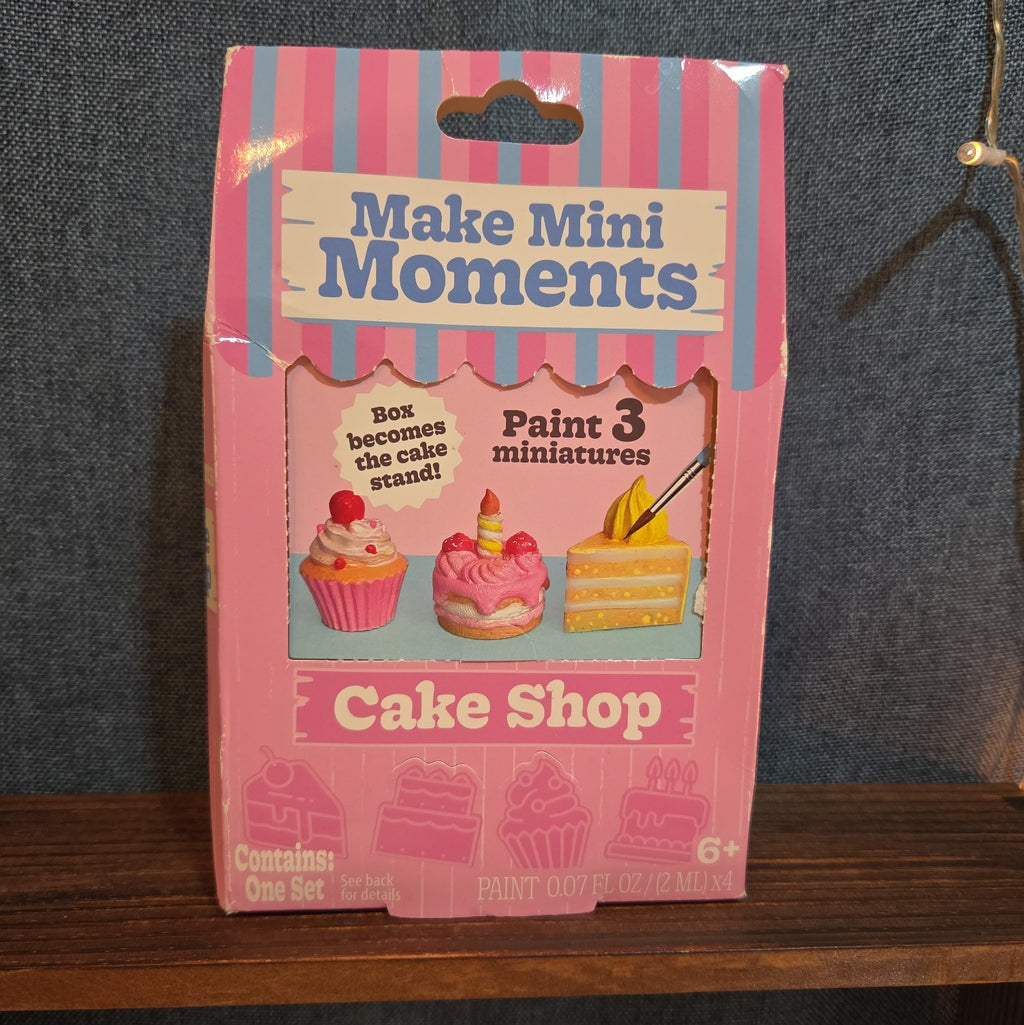 Make Mini Moments Cake Shop DIY Ceramic Paint Kit Miniatures