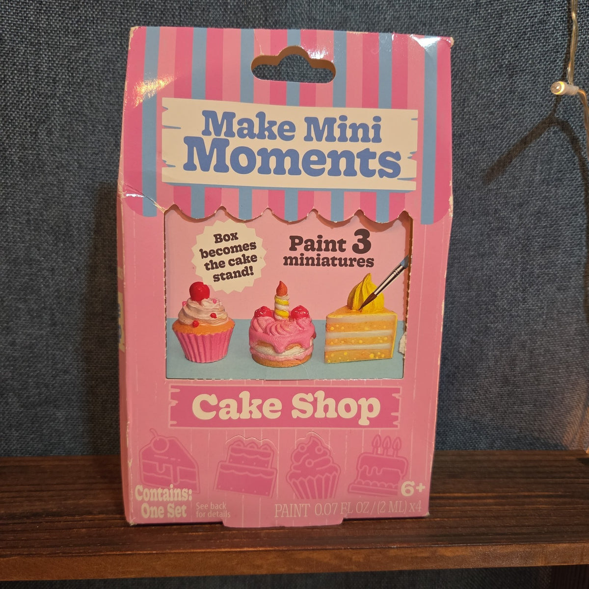 Make Mini Moments Cake Shop DIY Ceramic Paint Kit Miniatures