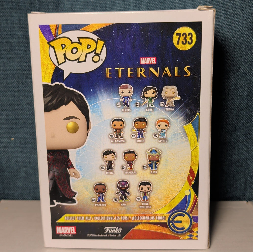 Funko Pop Marvel Eternals Druig 733 Bobble-Head Figure NIB with Protector
