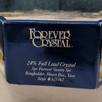 Forever Crystal 3pc Vanity Set | 24% Lead Crystal Zajecar Yugoslavia NEW IN BOX