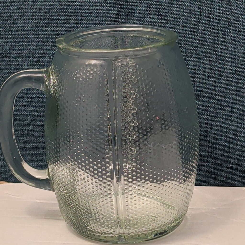 Home Essentials FOOTBALL Glass Mug XL 36 oz Textured Pigskin Beer Stein Gameday