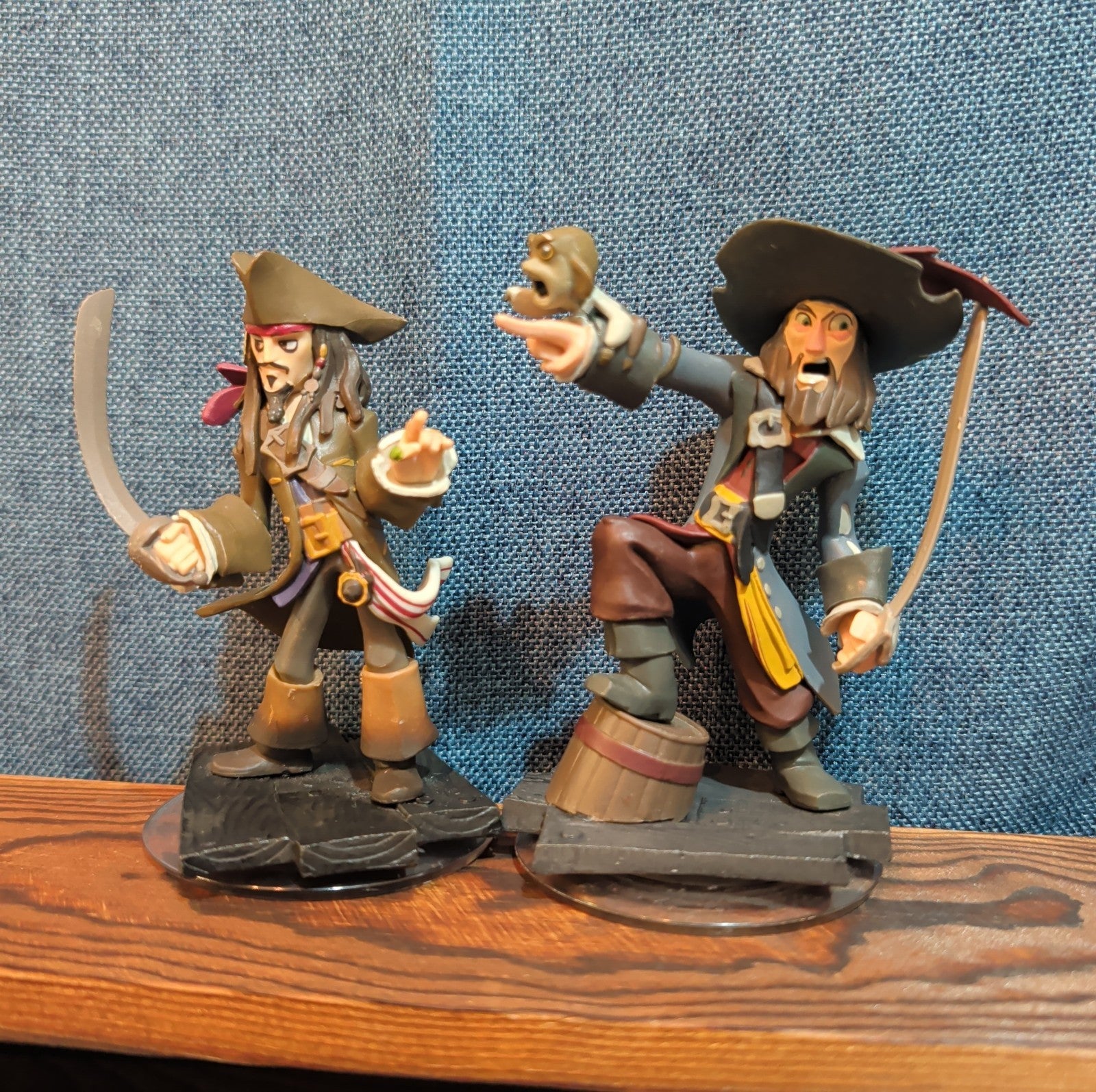 Disney Infinity 1.0 Pirates Jack Sparrow Barbossa Figures Loose