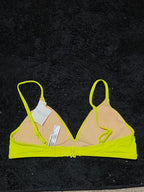 Amazon Essentials Bikini Top M Lime Green UPF 50+ Bralette Swimwear NWT Summer