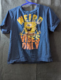 Nickelodeon SpongeBob SquarePants Shirt Boys Size 6 Weird Vibes Only Blue Tee