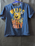 Nickelodeon SpongeBob SquarePants Shirt Boys Size 6 Weird Vibes Only Blue Tee
