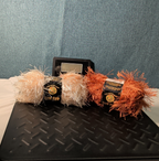 Lion Brand Fun Fur Yarn Copper & Champagne Eyelash Lot 2 Skeins 64yds Y2K NEW