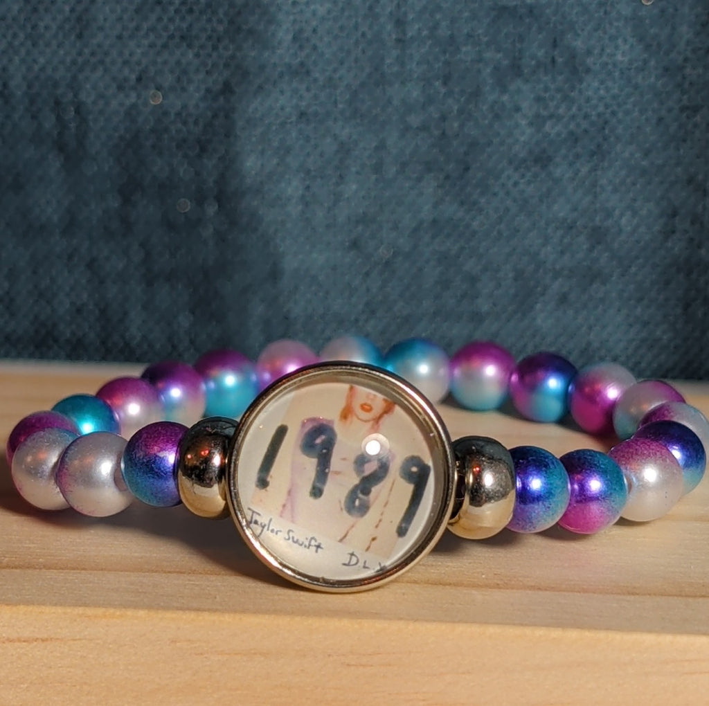 Taylor Swift 1989 Charm Beaded Bracelet Eras Vibe