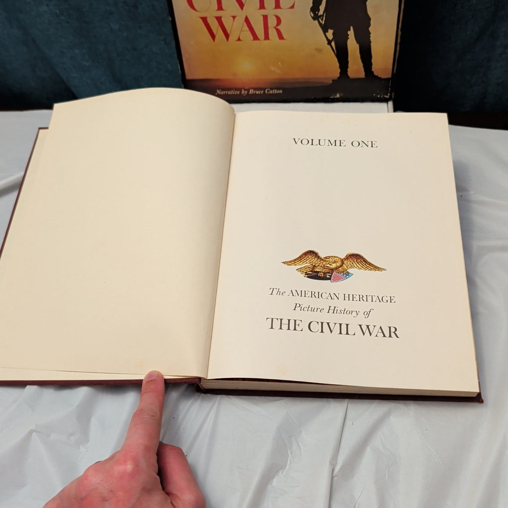 1960 American Heritage Picture History of The Civil War 2-Vol Set Bruce Catton