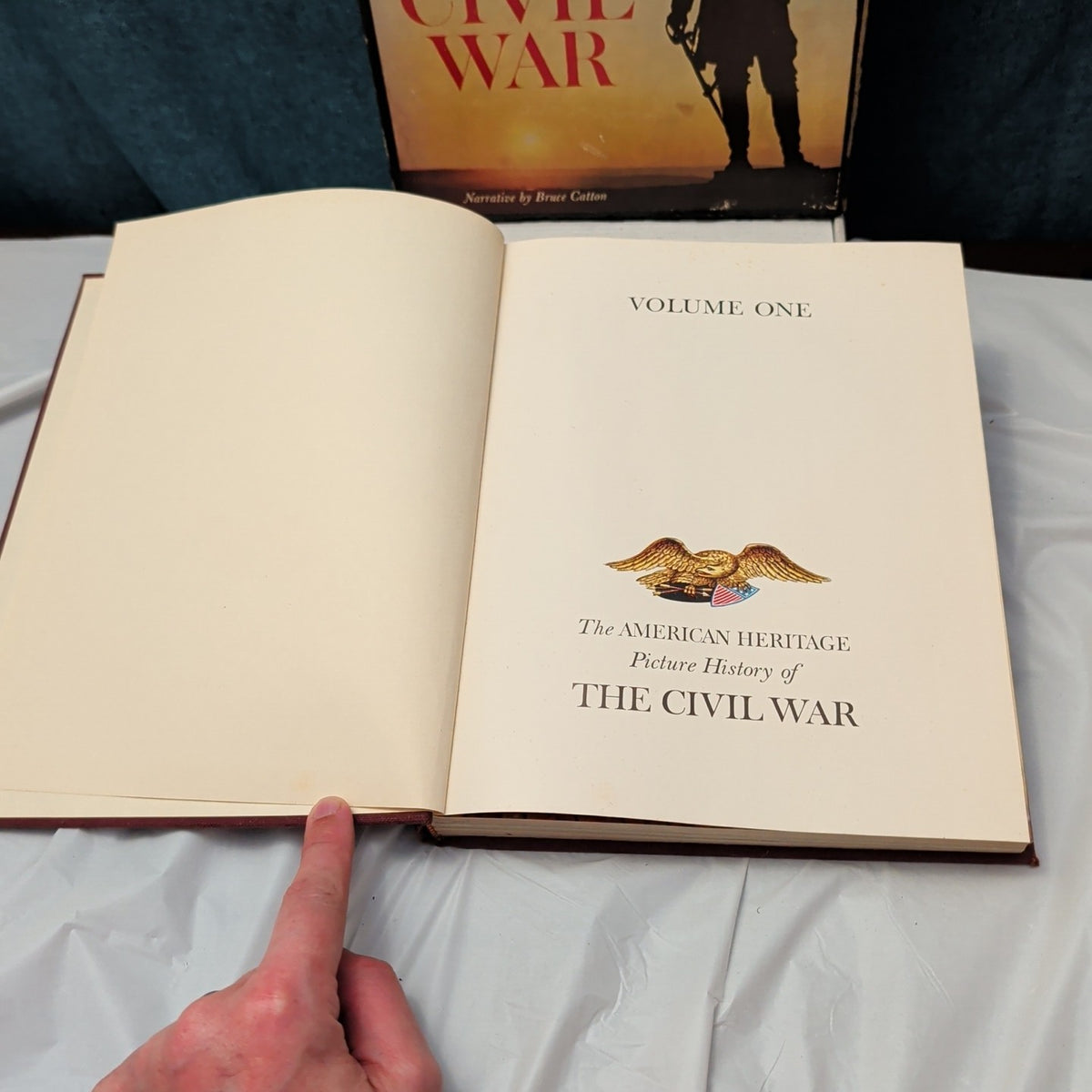 1960 American Heritage Picture History of The Civil War 2-Vol Set Bruce Catton