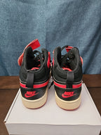 Nike Court Borough Mid 2 GS Bred Black University Red Size 6Y