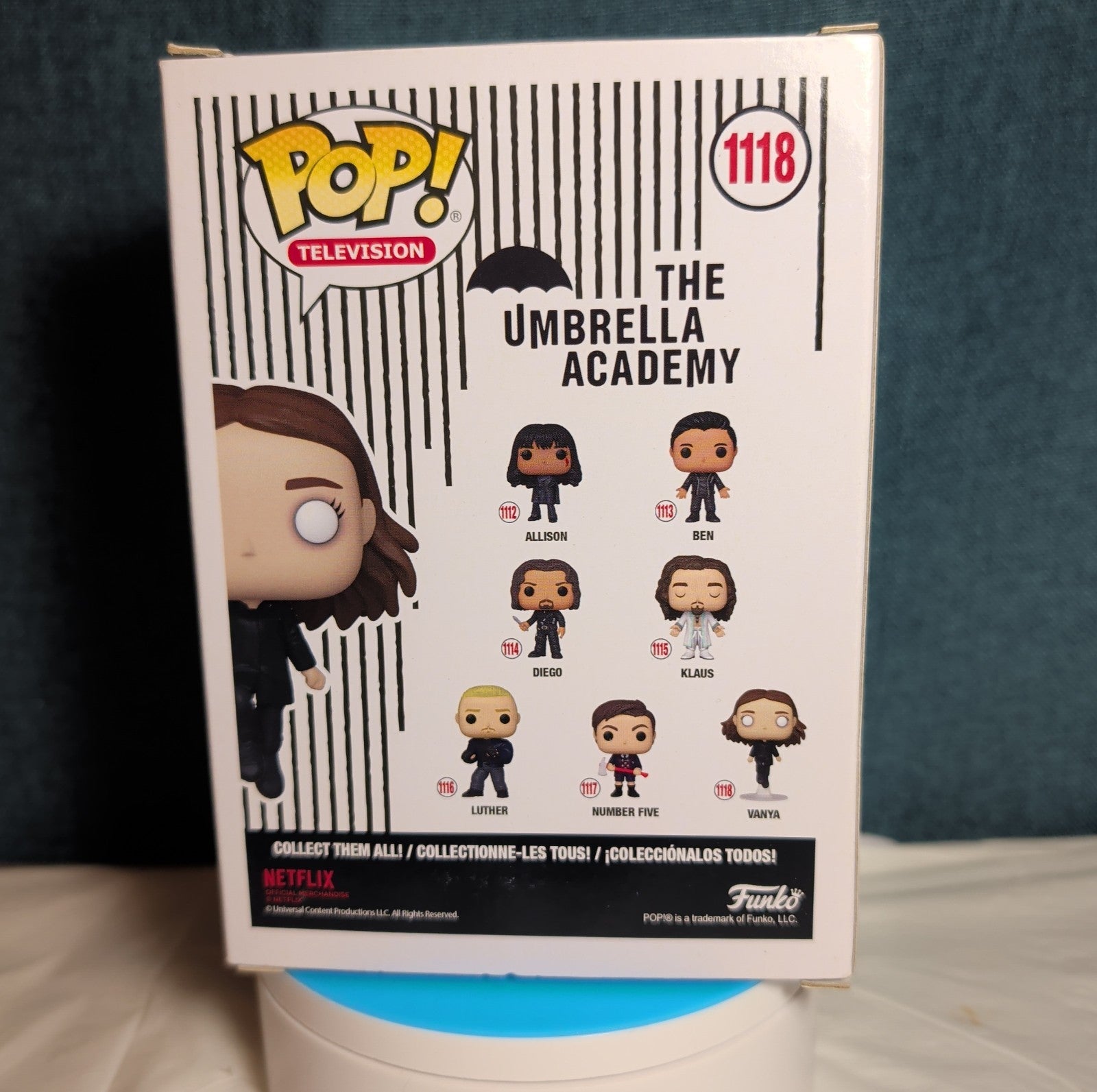 Funko Pop Television Umbrella Academy Vanya 1118 Vinyl Figure in Box w Protector