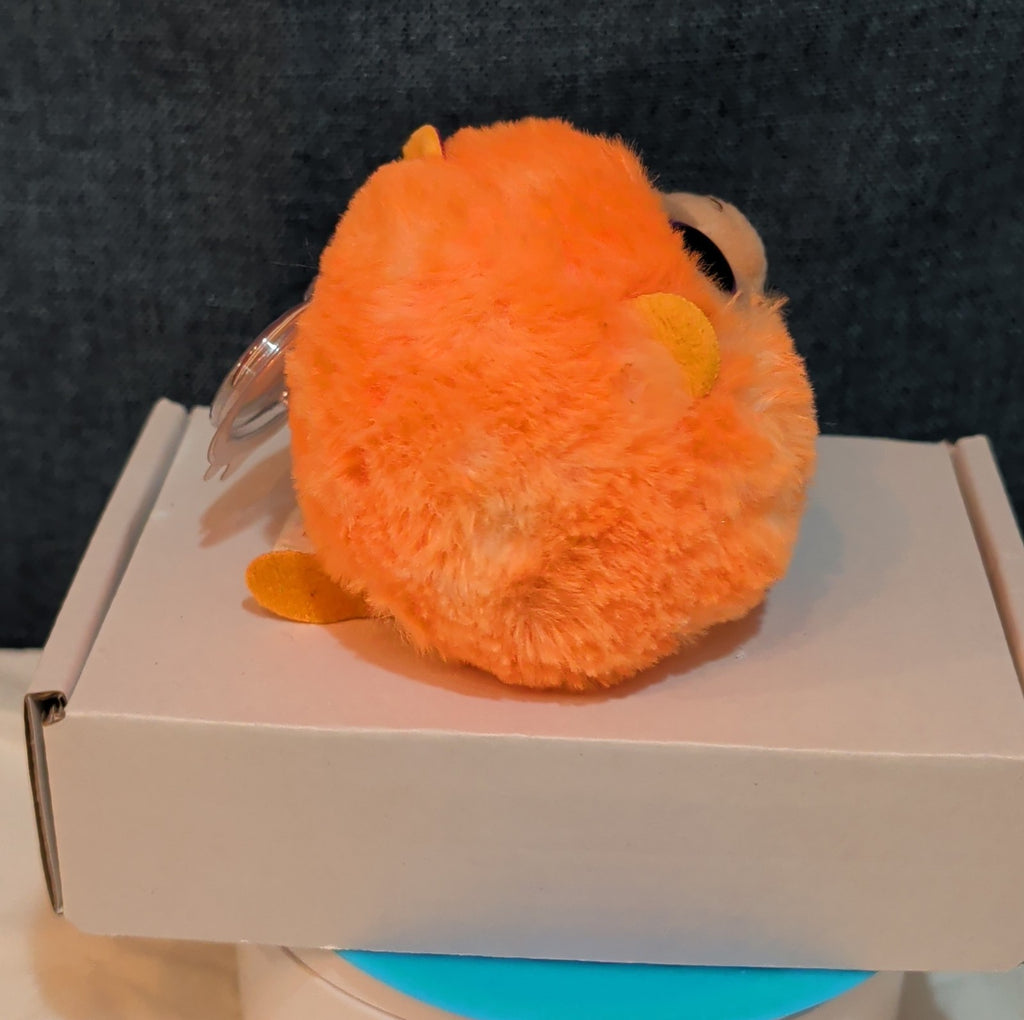 Ty Puffies Coconut The Monkey Plush Toy Orange 3" Glitter Eyes 2021 MWMT