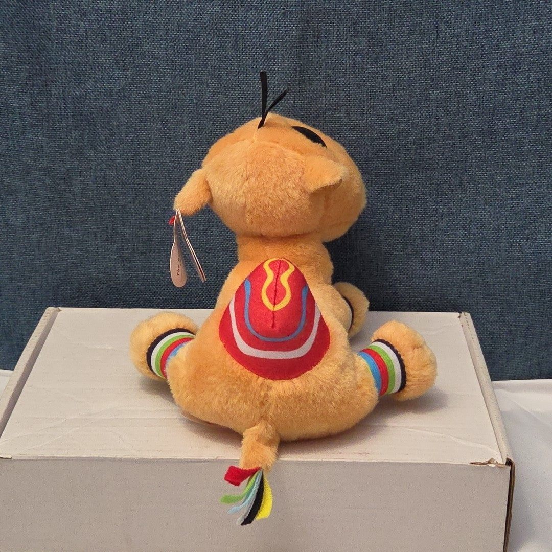 Ty Beanie Boos Jamal Camel 6" Plush Gold Glitter Eyes Retired 2014 MWMT 36155