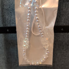Adorn Beaded Phone Strap Charm Pearl Glass Crystal Y2K Keychain New Card