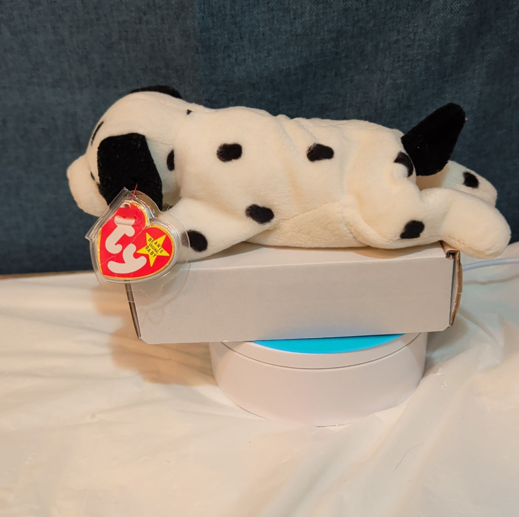 Ty Beanie Baby Dotty the Dalmatian Dog 1996 PVC Pellets Mint with Tags MWMT
