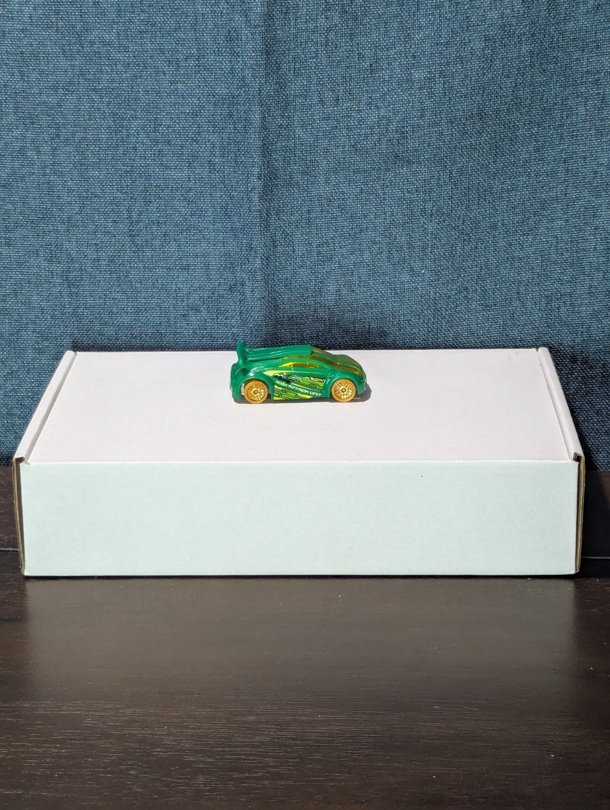 Hot Wheels Technetium Green Diecast Car | Nitrobot Attack Set Exclusive | Track