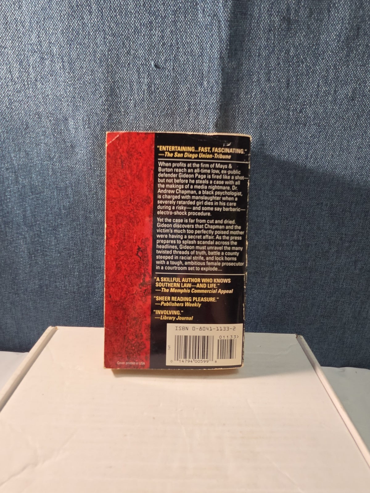 Probable Cause Grif Stockley  Paperback Gideon Page Legal Thriller Book