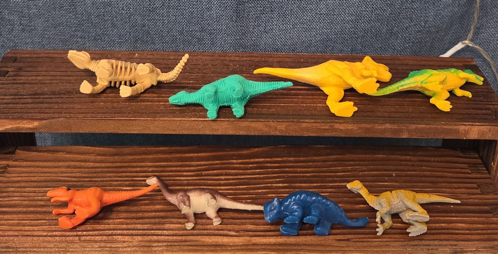 Mini Plastic Dinosaur Figure Lot 8 Prehistoric Toys