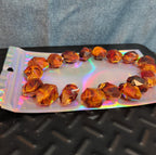18 Baroque Pre-Drilled Faceted Tortoise Plastic Beads 3oz Craft Lot