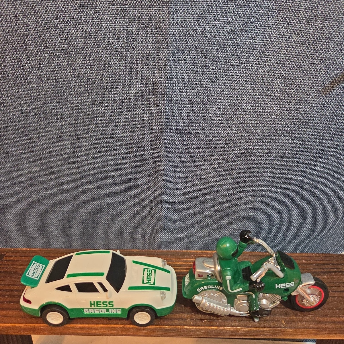 HESS Toy Lot 1992 Race Car & 2007 Motorcycle Plastic