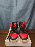 Nike Court Borough Mid 2 GS Bred Black University Red Size 6Y