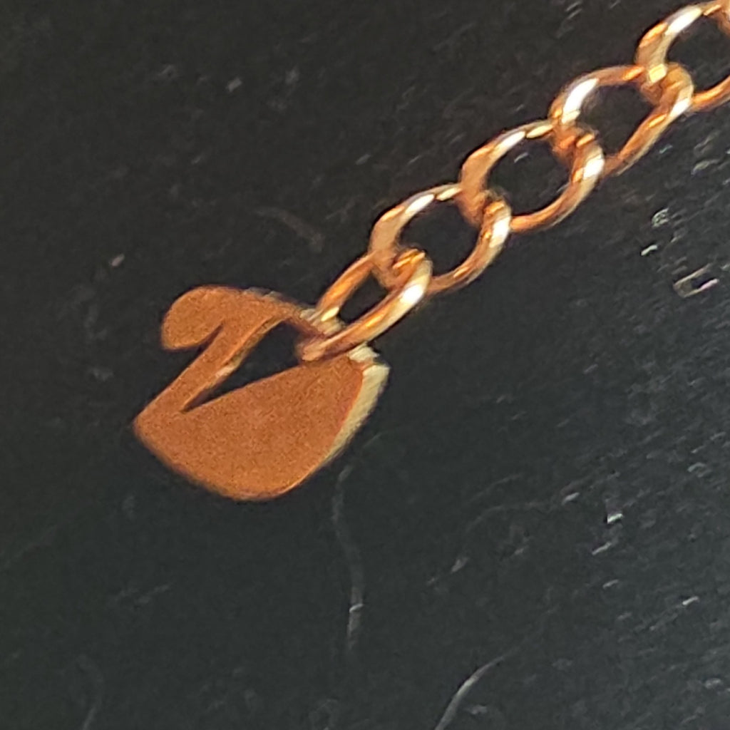 Rose Gold Tone Swan Pendant Stainless Steel Coquette NWT
