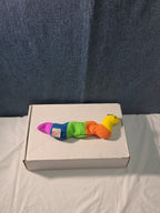 Ty Beanie Baby Inch the Inchworm 1995 Rainbow Plush Yarn Antennae Clean NO TAG