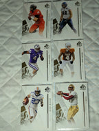 2013 SP Authentic Football COMPLETE BASE SET (1-100) w/ Travis Kelce Rookie RC