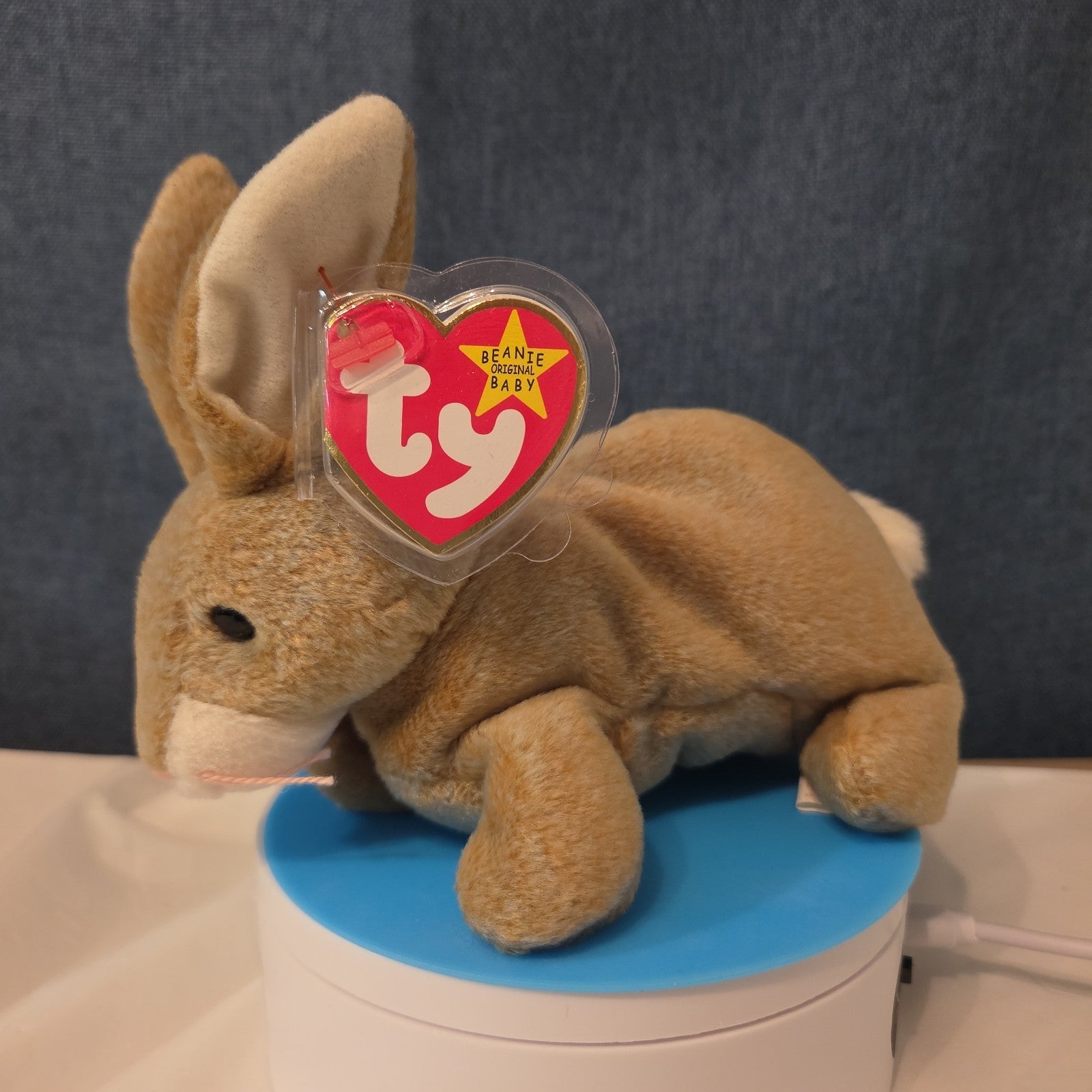 Ty Beanie Baby Nibbly Bunny Rabbit Plush 1999 NWT Hard Tag Protector